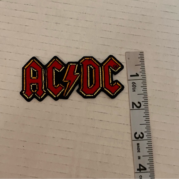 ACDC AC/DC Patch Original 2005 P-483 Red Orange Black Yellow Embroidered - Picture 5 of 5